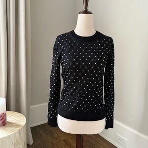 Beautiful, edgy, unique & stylish black Michael by Michael Kors sweater!☃️❄️